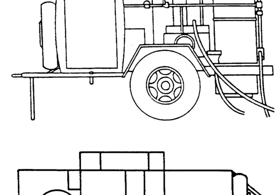 DDP Decontamination Apparatus - drawings, dimensions, pictures of the car