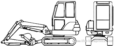 Fiat-Hitachi EX30 - drawings, dimensions, pictures of the car
