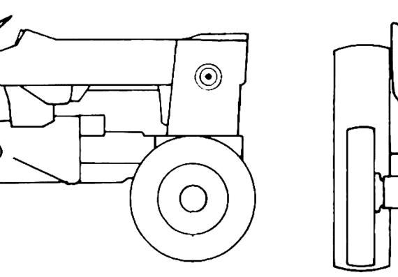 Ford 3500 Stage-2 Tractor - чертежи, габариты, рисунки автомобиля