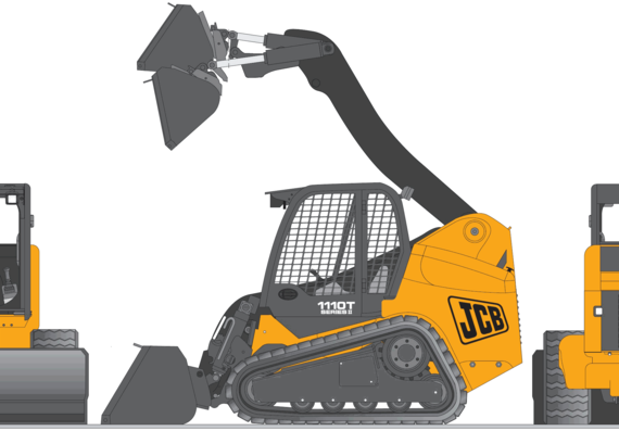 JCB 1110T - drawings, dimensions, figures of the car