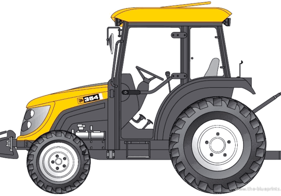 JCB 354 - drawings, dimensions, figures of the car