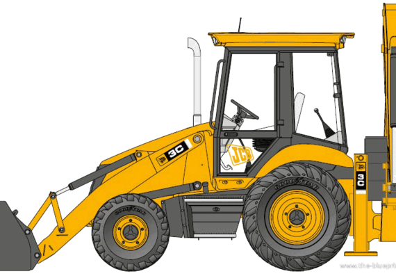JCB 3C - drawings, dimensions, figures of the car
