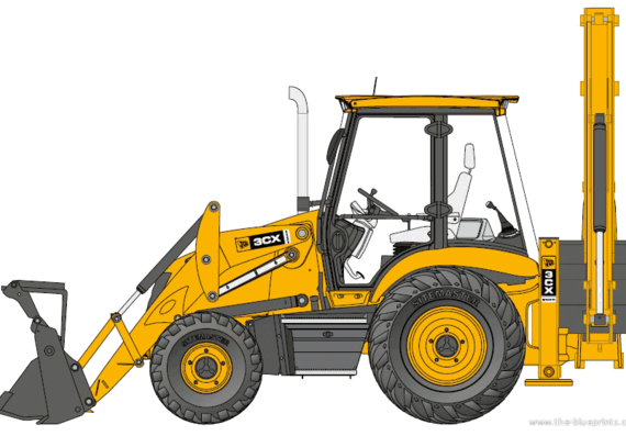 JCB 3CX - drawings, dimensions, figures of the car