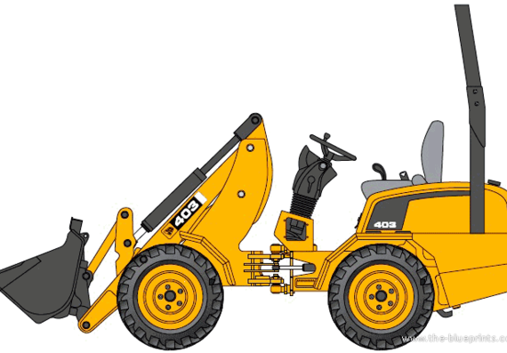 JCB 403 - drawings, dimensions, figures of the car
