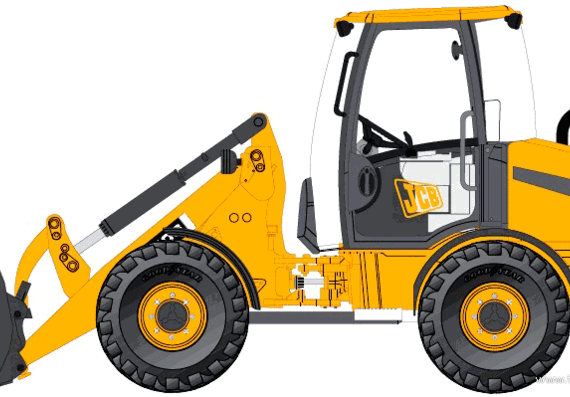 JCB 408 - drawings, dimensions, figures of the car