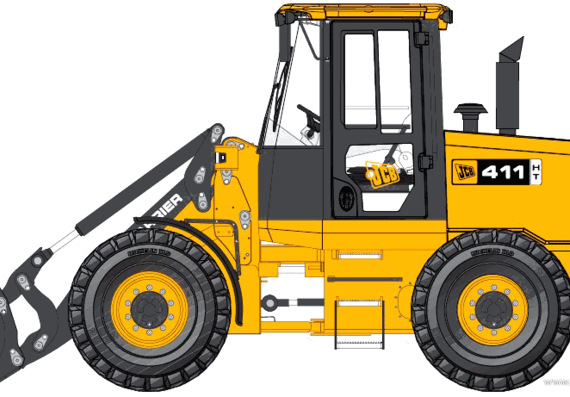 JCB 411 HT - drawings, dimensions, figures of the car