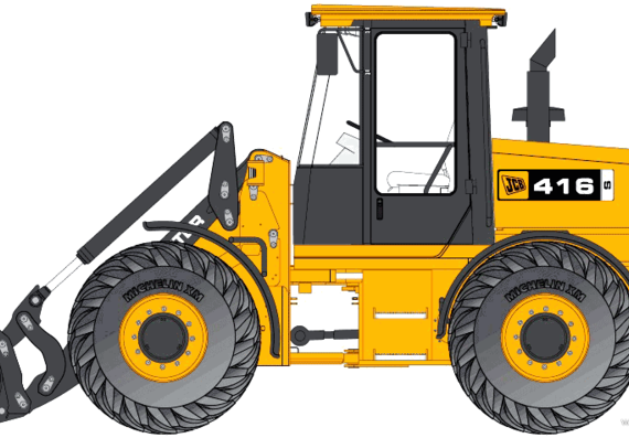 JCB 416 S - drawings, dimensions, figures of the car