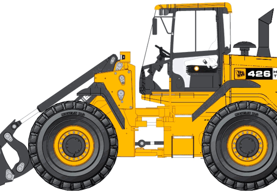 JCB 426 HT - drawings, dimensions, figures of the car