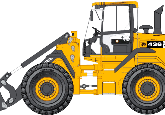 JCB 436 HT - drawings, dimensions, figures of the car