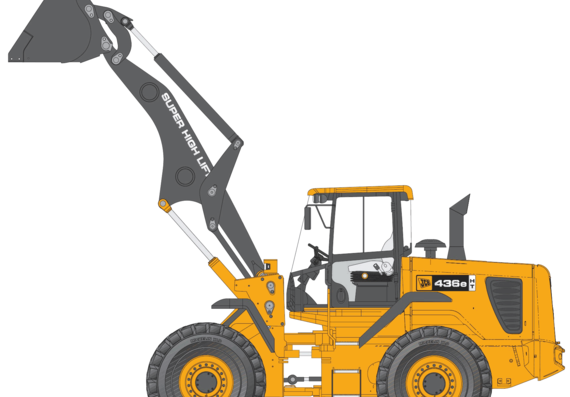 JCB 436e HT - drawings, dimensions, figures of the car