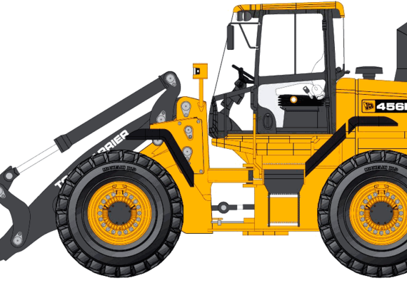 JCB 456E HT - drawings, dimensions, figures of the car