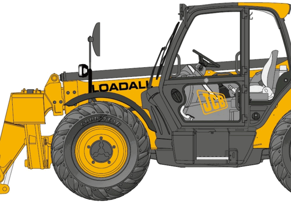 JCB 533-105 - drawings, dimensions, figures of the car
