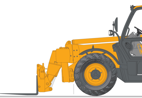 JCB 535-125 - drawings, dimensions, figures of the car