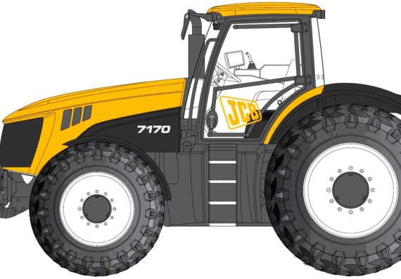JCB 7170 - drawings, dimensions, figures of the car