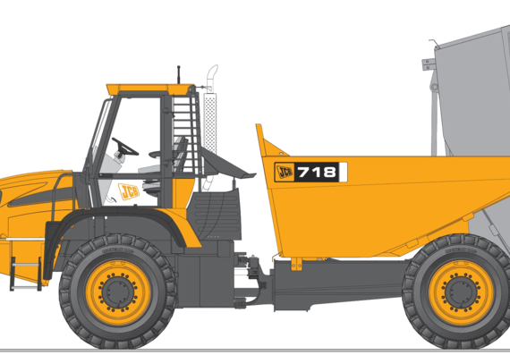 JCB 718 - drawings, dimensions, figures of the car
