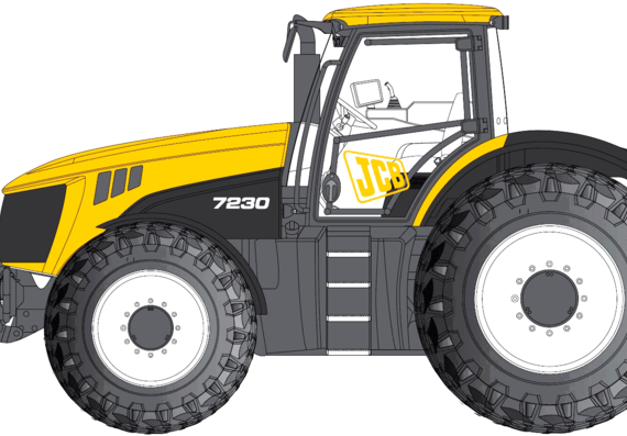 JCB 7230 - drawings, dimensions, figures of the car
