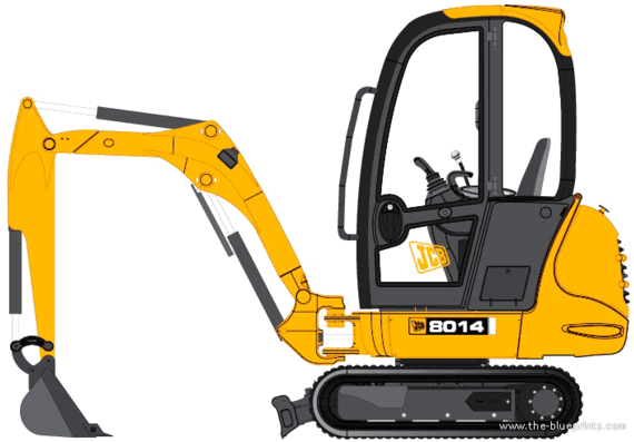 JCB 8014 - drawings, dimensions, figures of the car