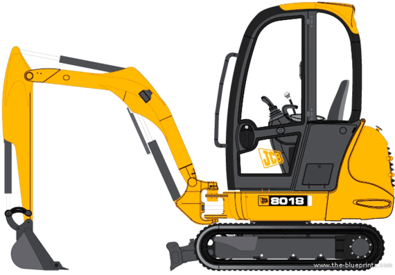 JCB 8018 - drawings, dimensions, figures of the car