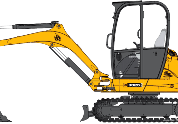 JCB 8025 - drawings, dimensions, figures of the car