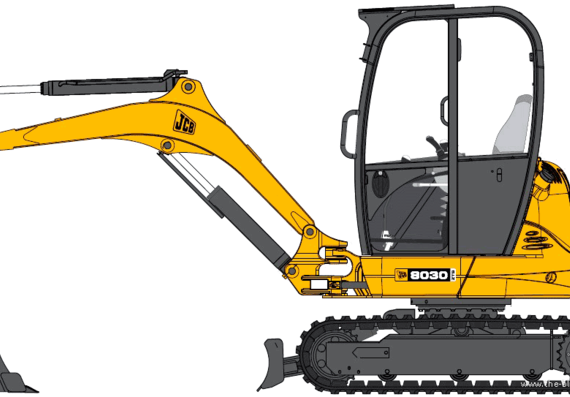 JCB 8030 - drawings, dimensions, figures of the car
