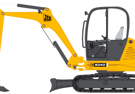 JCB 8040 - drawings, dimensions, figures of the car