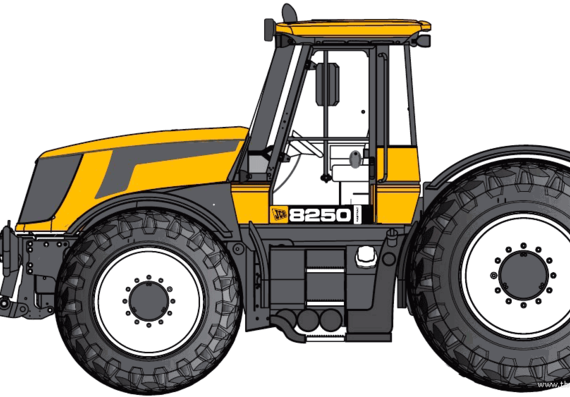 JCB 8250 - drawings, dimensions, figures of the car