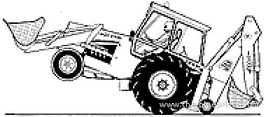 JCB GT Digger - чертежи, габариты, рисунки автомобиля