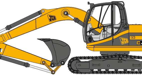 JCB JS145 - drawings, dimensions, figures of the car