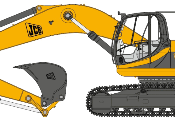 JCB JS290 - drawings, dimensions, figures of the car