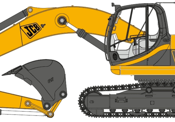 JCB JS360 - drawings, dimensions, figures of the car