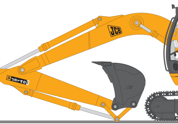 JCB JZ140 - drawings, dimensions, figures of the car
