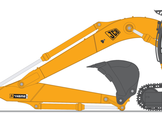 JCB JZ235LC - drawings, dimensions, figures of the car