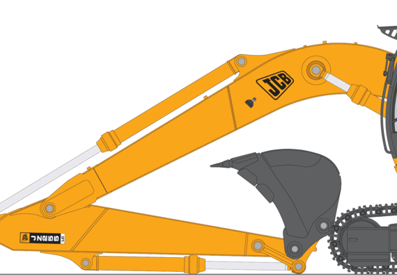JCB JZ255LC - drawings, dimensions, figures of the car