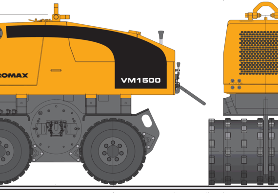 JCB VM1500 - drawings, dimensions, figures of the car