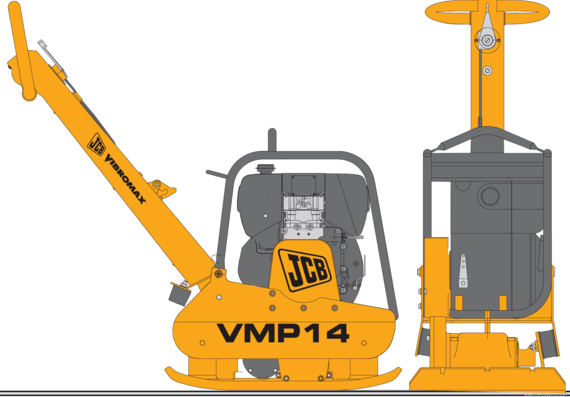 JCB VMP14 - чертежи, габариты, рисунки автомобиля