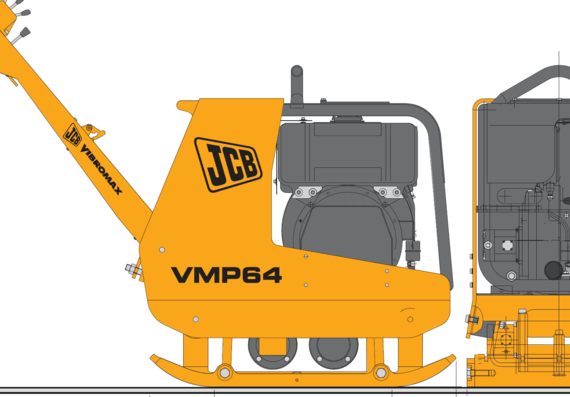 JCB VMP64 - чертежи, габариты, рисунки автомобиля