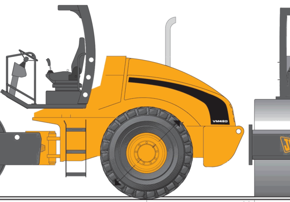 JCB Vibromax VM460 - drawings, dimensions, figures of the car