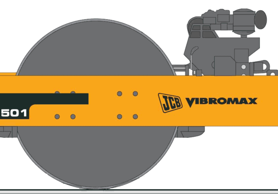 JCB Vibromax VM50-1 - чертежи, габариты, рисунки автомобиля