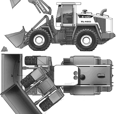 Kaelble-Terex TL450 (2006) - drawings, dimensions, pictures of the car