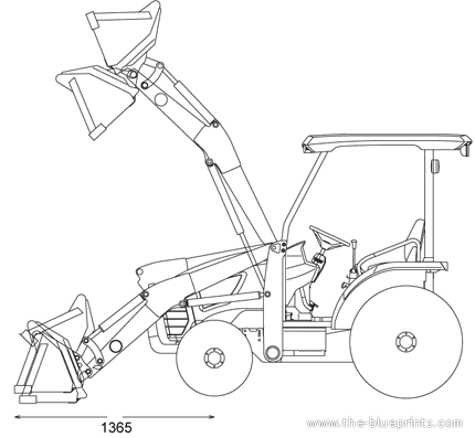 Kubota B26 Loader - drawings, dimensions, pictures of the car