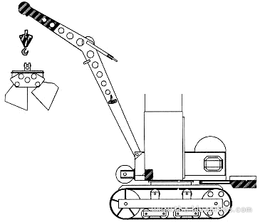 RK-3 Crane - чертежи, габариты, рисунки автомобиля