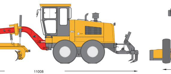 SANY SHG190 Motor Grader - drawings, dimensions, pictures of the car