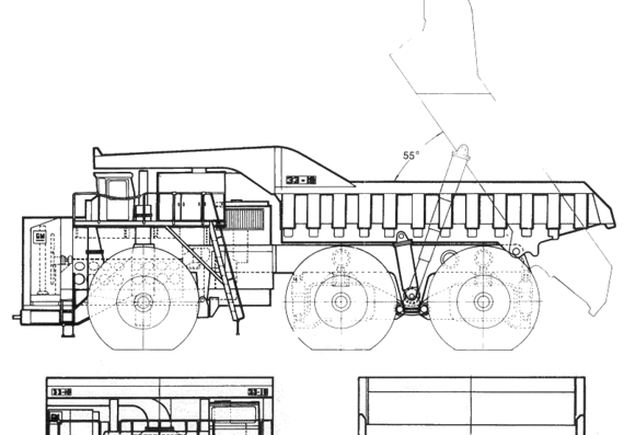 Terex Titan - drawings, dimensions, pictures of the car