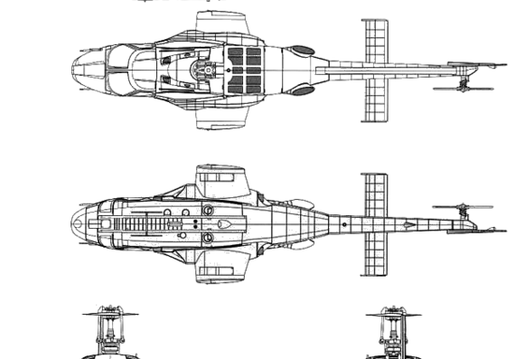 Air Wolf helicopter - drawings, dimensions, figures