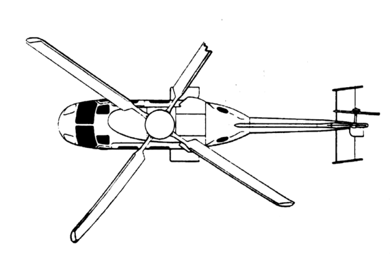 Вертолет HAL ALH - чертежи, габариты, рисунки