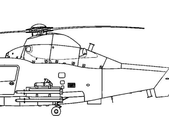 Harbin Z-9AA Haitun helicopter - drawings, dimensions, figures