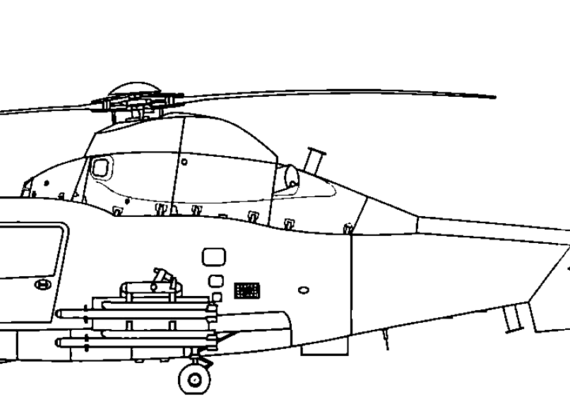 Вертолет Harbin Z-9WA Haitun - чертежи, габариты, рисунки