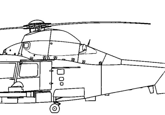 Вертолет Harbin Z-9W Haitun - чертежи, габариты, рисунки