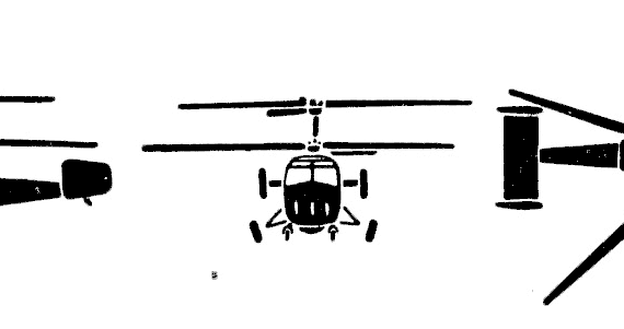Вертолет Kamov Ka-18 - чертежи, габариты, рисунки
