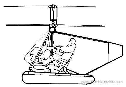 Kamov Ka-8 Irkutyanin helicopter - drawings, dimensions, figures